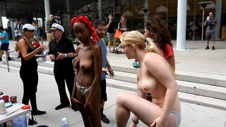 1. Bodypaint, can see unpainted titties too!