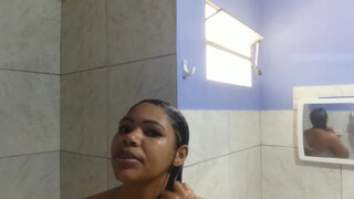 8. Girl Taking Shower Turns To Play with Nipples (1:30)