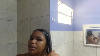 9. Girl Taking Shower Turns To Play with Nipples (1:30)