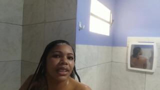 10. Girl Taking Shower Turns To Play with Nipples (1:30)