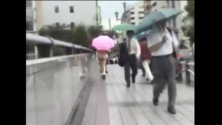 5. Bare Japanese Cutie Shows Off in Public
