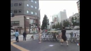 9. Bare Japanese Cutie Shows Off in Public