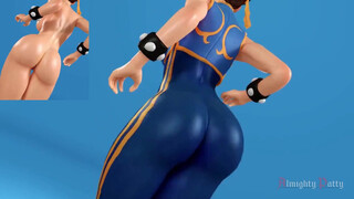 4. Chun Li shaking her booty – On and off – Made by Almighty Patty