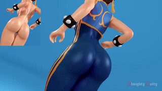 3. Chun Li shaking her booty – On and off – Made by Almighty Patty