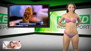 7. Naked News special report on Weed