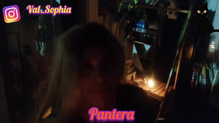 4. Pantera, Halloween edition – dildo in pussy – mirror