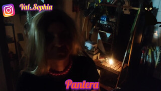7. Pantera, Halloween edition – dildo in pussy – mirror