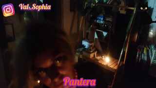 9. Pantera, Halloween edition – dildo in pussy – mirror