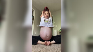 5. Pregnant yoga pt 2 nip at :34 secs