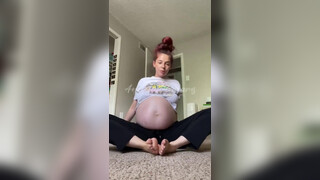 3. Pregnant yoga pt 2 nip at :34 secs