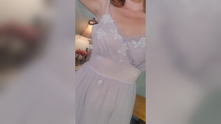 8. Dainty Rascal Dancing Upclose Montage of Vintage Lingerie and Sheer Dresses (0:22)