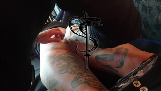 1. Tattoo above a shaved, pierced pussy (“Spesa one – Logo Tattoo Muschi”)