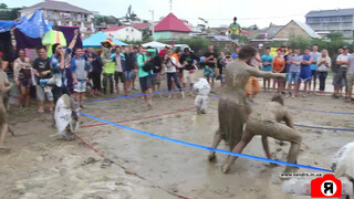 7. Winning the mud wresting match with grace (0:13 or https://youtu.be/xUi16ltRBQA?t=13)