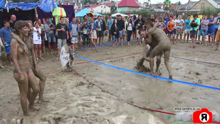 9. Winning the mud wresting match with grace (0:13 or https://youtu.be/xUi16ltRBQA?t=13)