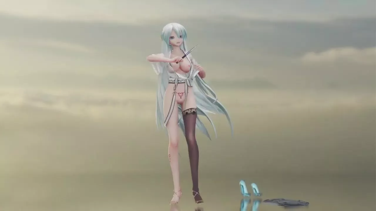 Animated naked fan dance (anime style, titled: R18MMD) | Nude Video on  YouTube | nudeleted.com