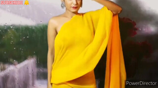 8. Indian model in see-thru Sari – areola