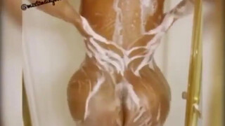 9. Huge naked ass in the shower (“Shower booty clap #assclap​ #shower​ #nude​ #sexy”)