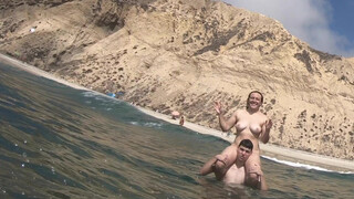 5. Nude girls enjoying the warm surf part 2 (0:28 or https://youtu.be/UwakDEXug5U?t=28)