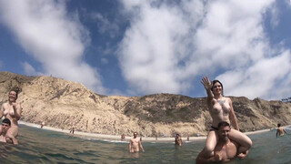 3. Nude girls enjoying the warm surf part 2 (0:28 or https://youtu.be/UwakDEXug5U?t=28)