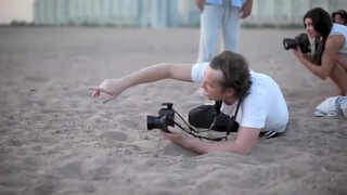 3. Nude photoshoot in the desert (0:48)