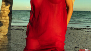 7. Red Sun Dress