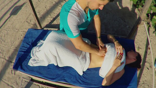 9. Massage on the beach