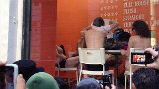 9. Strip Poker in public storefront (there is nudity throughout; one of my favorite sequence is at 10:00)