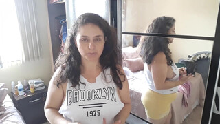 6. 7:43 – Side boob and nipple in mirror