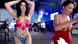 10. Nude Body Paint Art ???? +24 Wonder Woman Cosplay ????