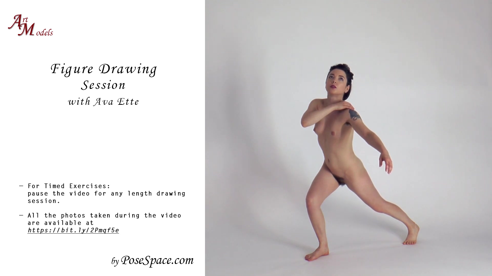 Nude art model video