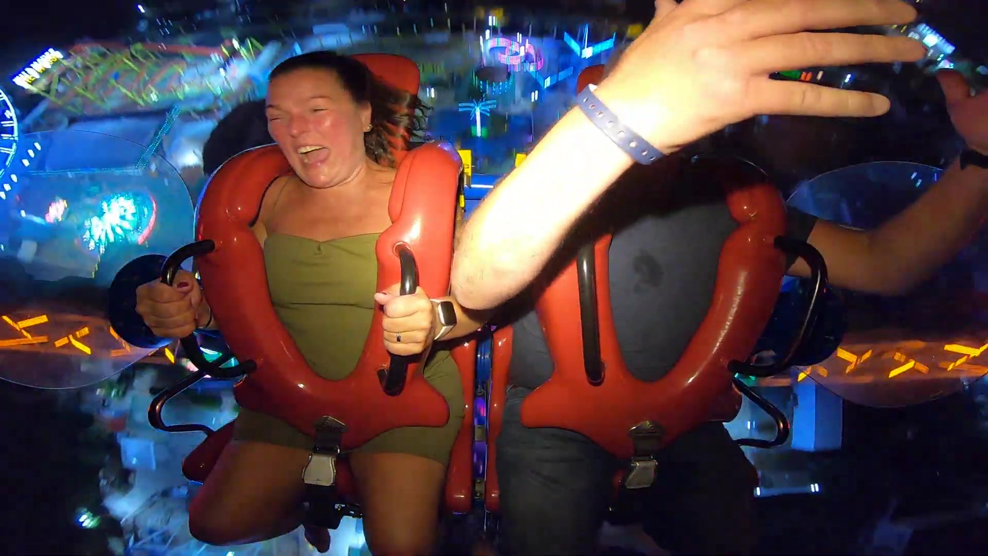 Slingshot ride nip