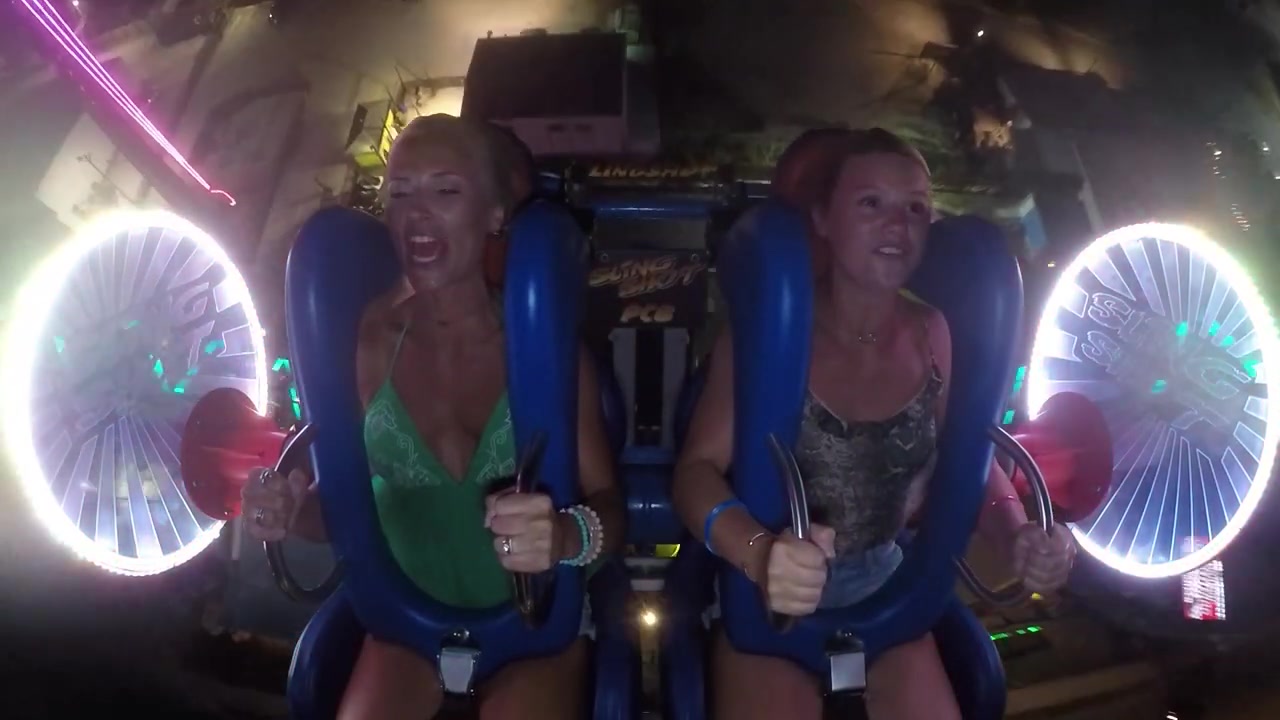 Slingshot Ride Boobs Fall Out.