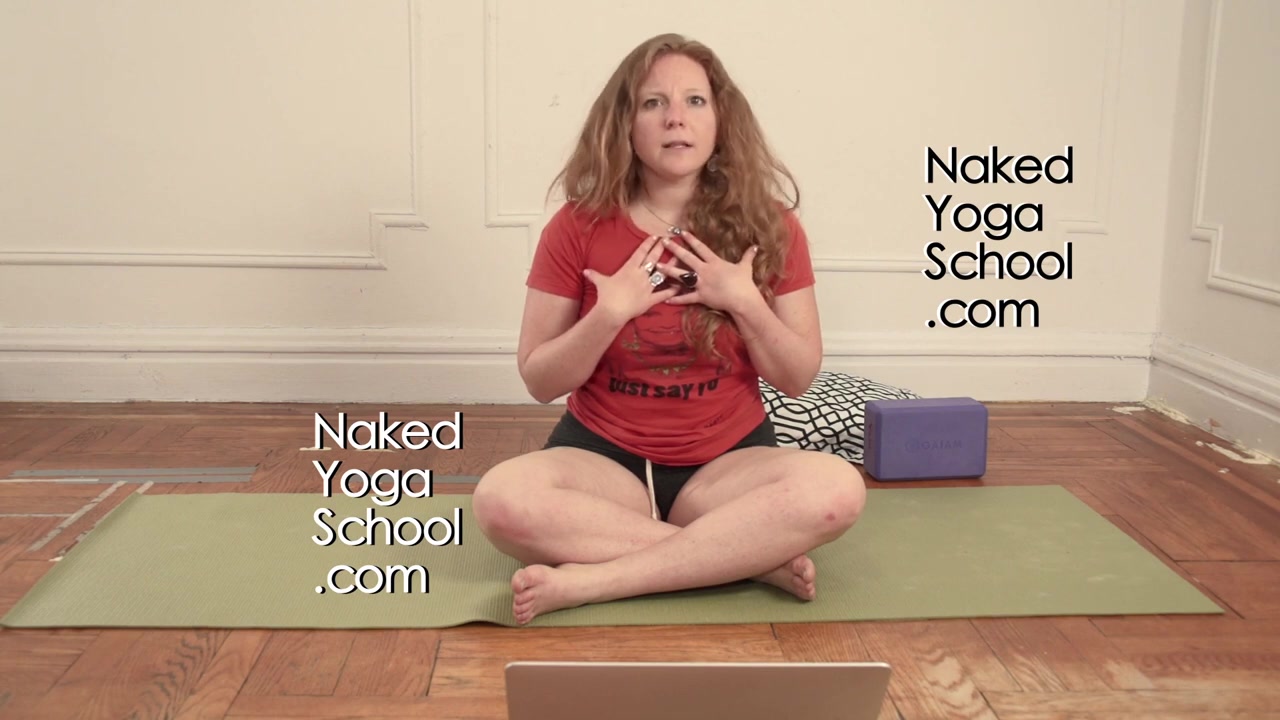 Fully naked yoga