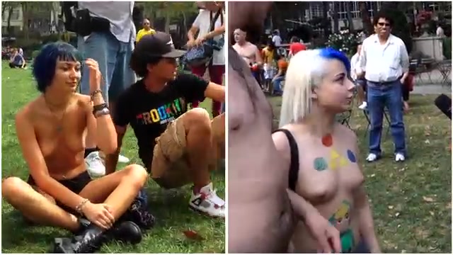 2. Go Topless Pride Parade - Before & After (NYC) 2014.